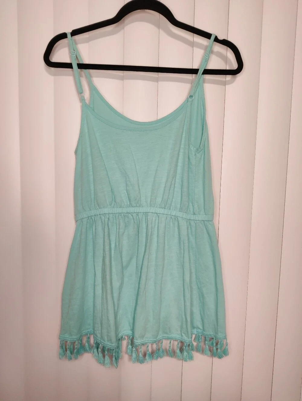 Victoria's Secret Teal Tassel-Trim  Coverup
